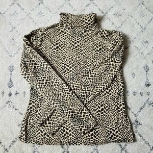 Who What Wear leopard print turtle neck XL
